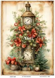 Yılbaşı Desenli Pirinç Dekopaj Model : Y667 - Line Art