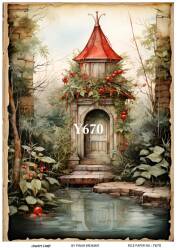 Yılbaşı Desenli Pirinç Dekopaj Model : Y670 - Line Art