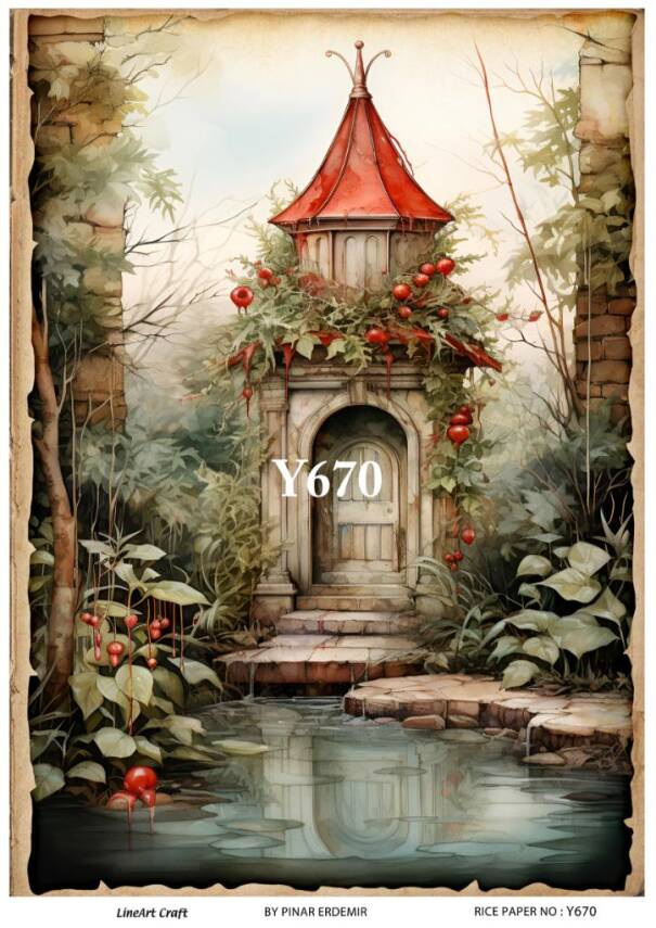Yılbaşı Desenli Pirinç Dekopaj Model : Y670 - 1
