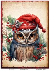 Yılbaşı Desenli Pirinç Dekopaj Model : Y673 - Line Art