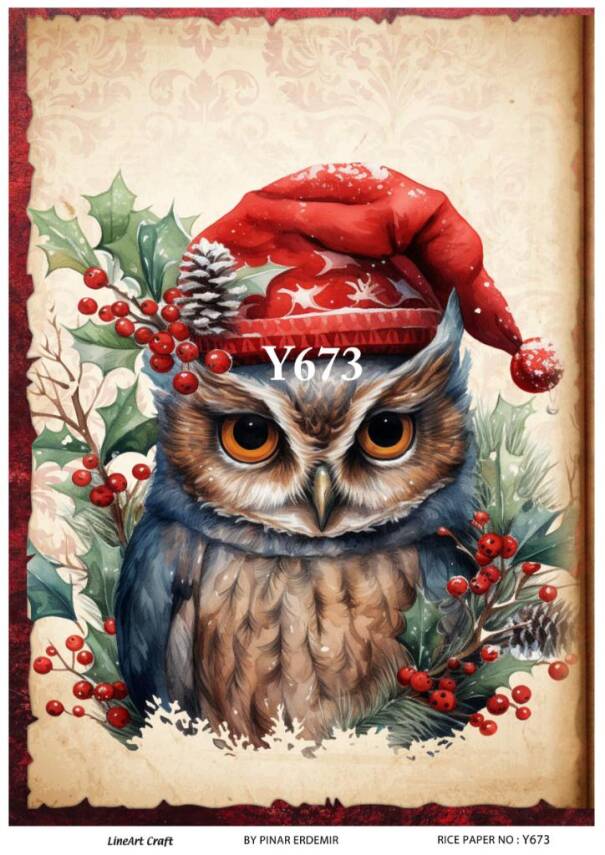 Yılbaşı Desenli Pirinç Dekopaj Model : Y673 - 1