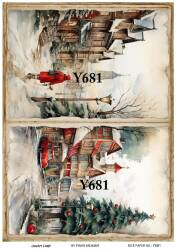 Yılbaşı Desenli Pirinç Dekopaj Model : Y681 - Line Art