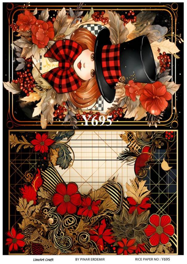Yılbaşı Desenli Pirinç Dekopaj Model : Y695 - 1