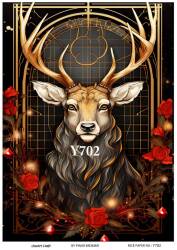 Yılbaşı Desenli Pirinç Dekopaj Model : Y702 - Line Art