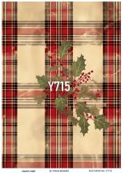 Yılbaşı Desenli Pirinç Dekopaj Model : Y715 - Line Art