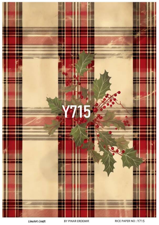 Yılbaşı Desenli Pirinç Dekopaj Model : Y715 - 1