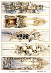 Yılbaşı Desenli Pirinç Dekopaj Model : Y728 - Line Art