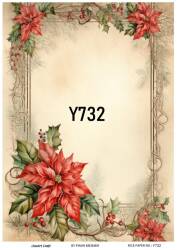 Yılbaşı Desenli Pirinç Dekopaj Model : Y732 - Line Art