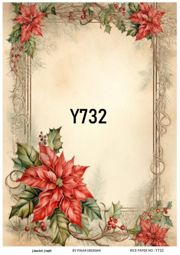Yılbaşı Desenli Pirinç Dekopaj Model : Y732 - 1
