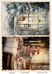 Yılbaşı Desenli Pirinç Dekopaj Model : Y736 - Line Art