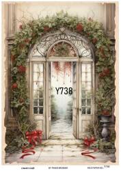 Yılbaşı Desenli Pirinç Dekopaj Model : Y738 - Line Art