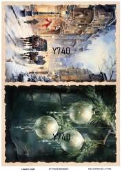 Yılbaşı Desenli Pirinç Dekopaj Model : Y740 - Line Art