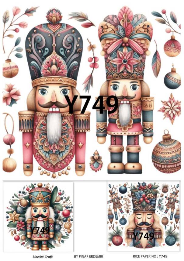 Yılbaşı Desenli Pirinç Dekopaj Model : Y749 - 1