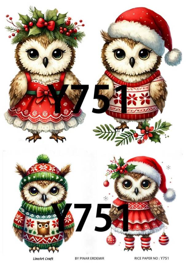 Yılbaşı Desenli Pirinç Dekopaj Model : Y751 - 1