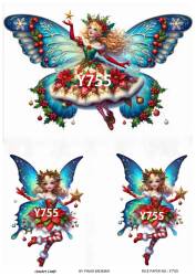 Yılbaşı Desenli Pirinç Dekopaj Model : Y755 - Line Art