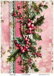 Yılbaşı Desenli Pirinç Dekopaj Model : Y777 - Line Art