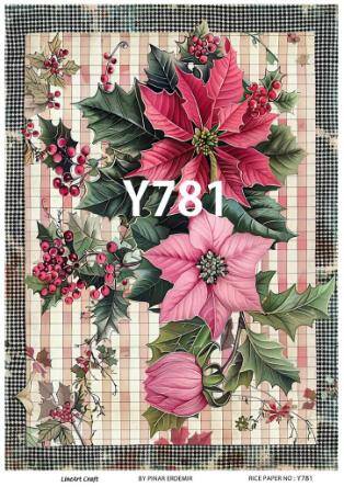 Yılbaşı Desenli Pirinç Dekopaj Model : Y781 - 1