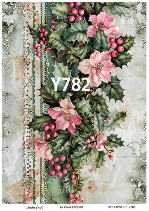 Yılbaşı Desenli Pirinç Dekopaj Model : Y782 - 1