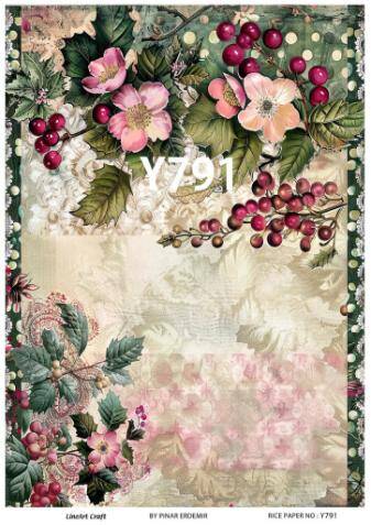 Yılbaşı Desenli Pirinç Dekopaj Model : Y791 - 1