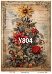 Yılbaşı Desenli Pirinç Dekopaj Model : Y804 - Line Art