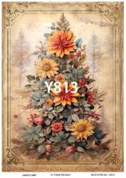 Yılbaşı Desenli Pirinç Dekopaj Model : Y813 - Line Art