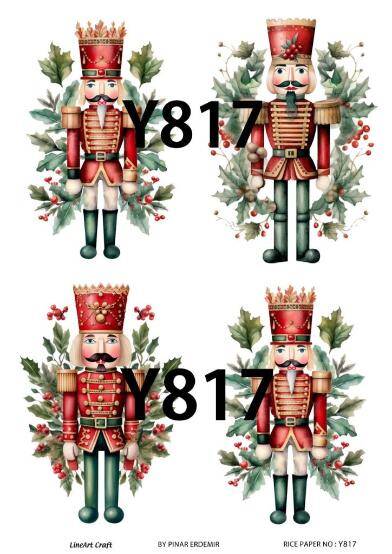 Yılbaşı Desenli Pirinç Dekopaj Model : Y817 - 1