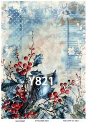 Yılbaşı Desenli Pirinç Dekopaj Model : Y821 - Line Art