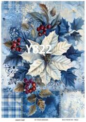 Yılbaşı Desenli Pirinç Dekopaj Model : Y822 - Line Art