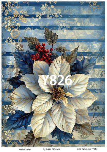 Yılbaşı Desenli Pirinç Dekopaj Model : Y826 - 1