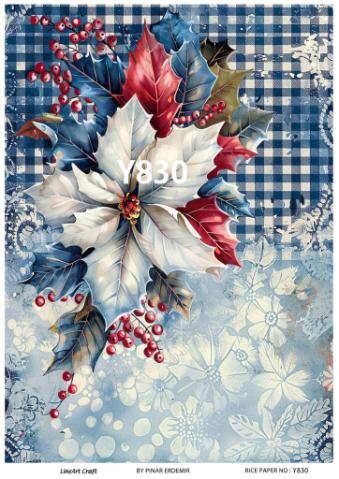 Yılbaşı Desenli Pirinç Dekopaj Model : Y830 - 1