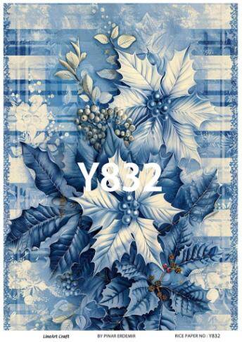 Yılbaşı Desenli Pirinç Dekopaj Model : Y832 - 1