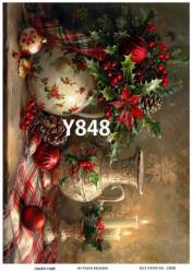 Yılbaşı Desenli Pirinç Dekopaj Model : Y848 - Line Art