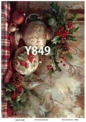 Yılbaşı Desenli Pirinç Dekopaj Model : Y849 - Line Art