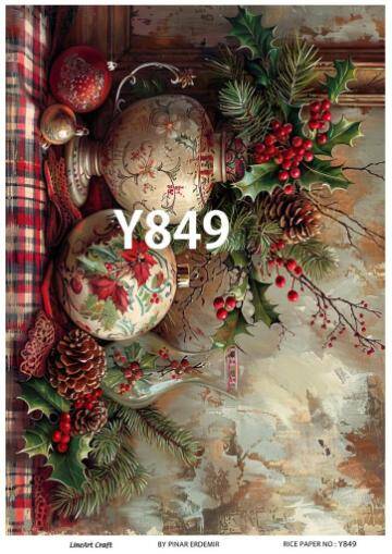 Yılbaşı Desenli Pirinç Dekopaj Model : Y849 - 1