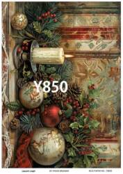 Yılbaşı Desenli Pirinç Dekopaj Model : Y850 - Line Art