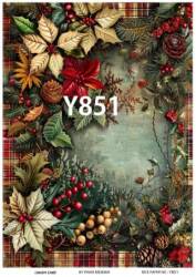 Yılbaşı Desenli Pirinç Dekopaj Model : Y851 - Line Art