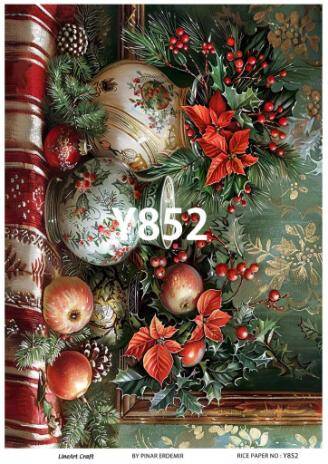 Yılbaşı Desenli Pirinç Dekopaj Model : Y852 - 1