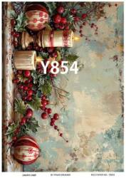 Yılbaşı Desenli Pirinç Dekopaj Model : Y854 - Line Art