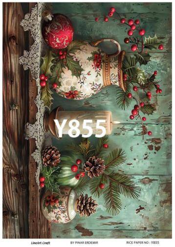 Yılbaşı Desenli Pirinç Dekopaj Model : Y855 - 1