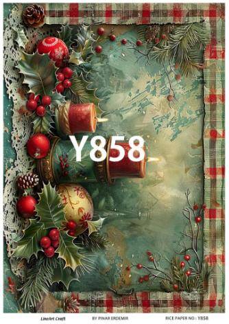 Yılbaşı Desenli Pirinç Dekopaj Model : Y858 - 1