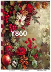Yılbaşı Desenli Pirinç Dekopaj Model : Y860 - Line Art