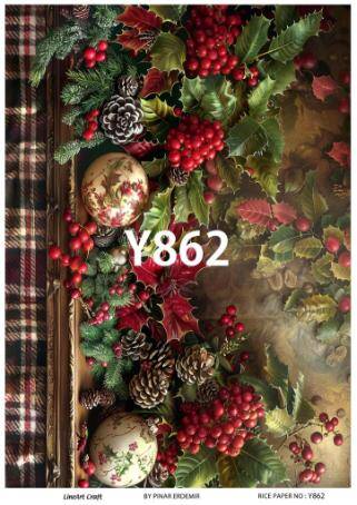 Yılbaşı Desenli Pirinç Dekopaj Model : Y862 - 1