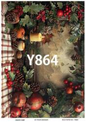 Yılbaşı Desenli Pirinç Dekopaj Model : Y864 - Line Art