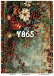 Yılbaşı Desenli Pirinç Dekopaj Model : Y865 - Line Art
