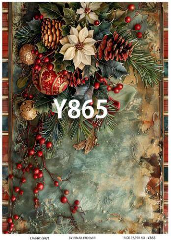 Yılbaşı Desenli Pirinç Dekopaj Model : Y865 - 1