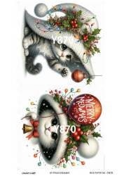 Yılbaşı Desenli Pirinç Dekopaj Model : Y870 - Line Art