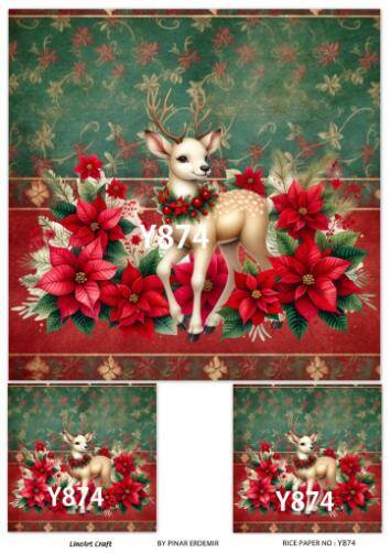 Yılbaşı Desenli Pirinç Dekopaj Model : Y874 - 1