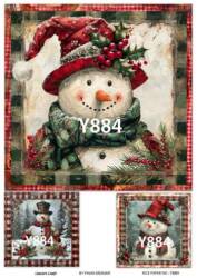 Yılbaşı Desenli Pirinç Dekopaj Model : Y884 - Line Art