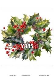 Yılbaşı Desenli Pirinç Dekopaj Model : Y885 - Line Art