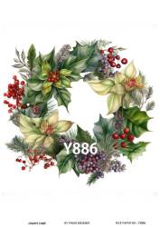 Yılbaşı Desenli Pirinç Dekopaj Model : Y886 - Line Art